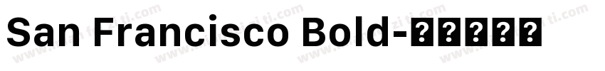 San Francisco Bold字体转换